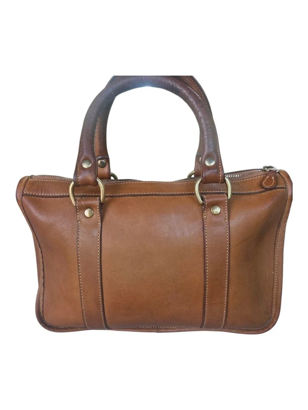 Vintage Ghurka Marley Hodgson No 25 The Collector Top Handle Brown Leather Bag